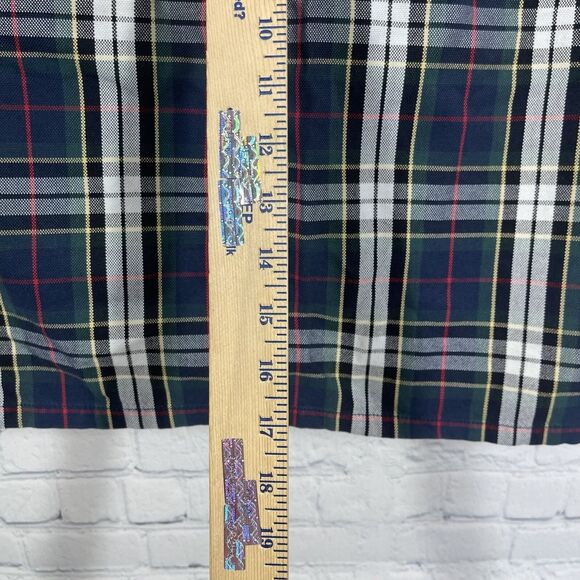 VTG Y2k Tommy Hilfiger Mini Skirt Women Size 16 Plaid Tartan Cargo Dark Academia - Picture 6 of 8